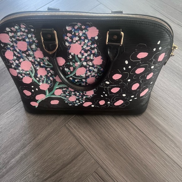 Black Epi Alma PM Custom Painted (one side) - Picture 4 of 16